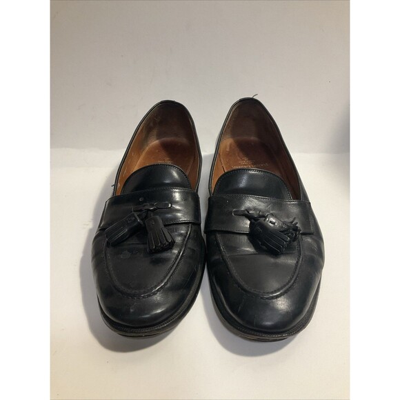 Polo Ralph Lauren Men’s 11 D Black Leather Tassel Loafers Italian Made main image 8